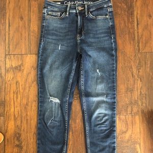 Calvin Klein High-waisted Ankle Jeans